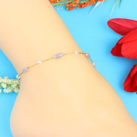 Elegant Handmade Anklet – Perfect for Women & Girls | Ideal Gift Option, DYC1433 - Picture 2 of 8